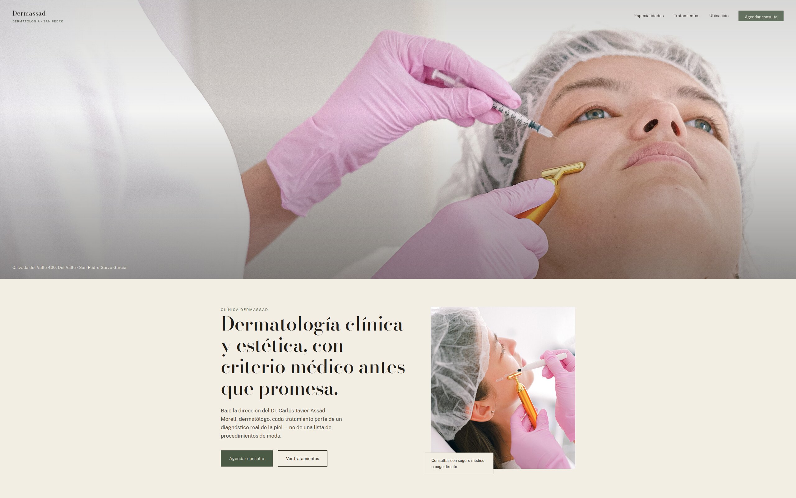 Vista previa de Clínica Dermassad