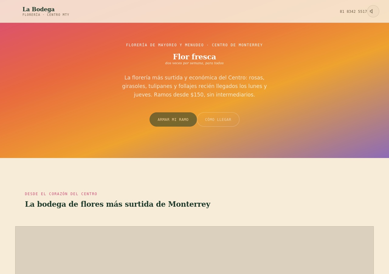 Vista previa de Florería La Bodega